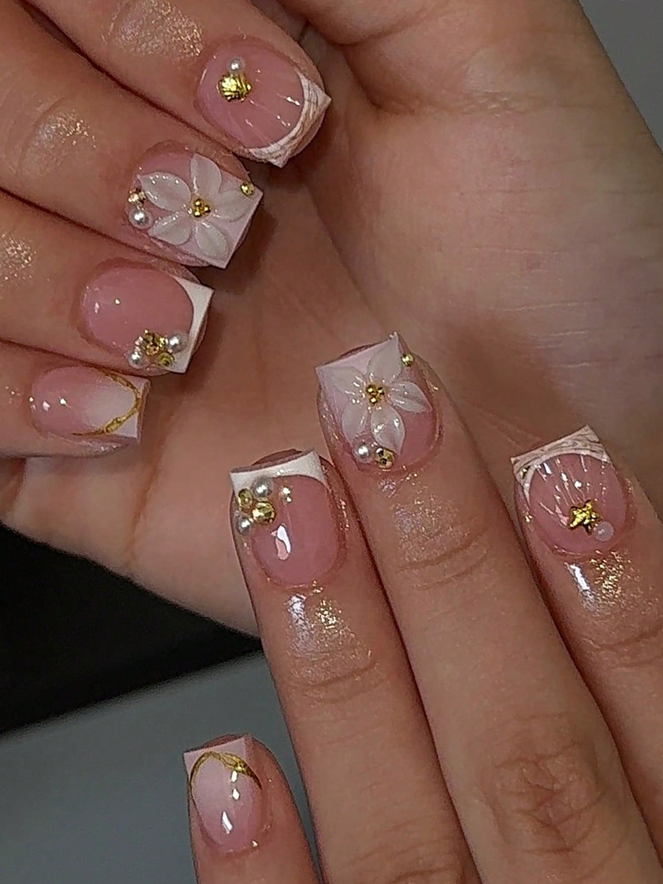 Nail Art Jelly - 24 Adet Kısa Kare Beyaz Fransız