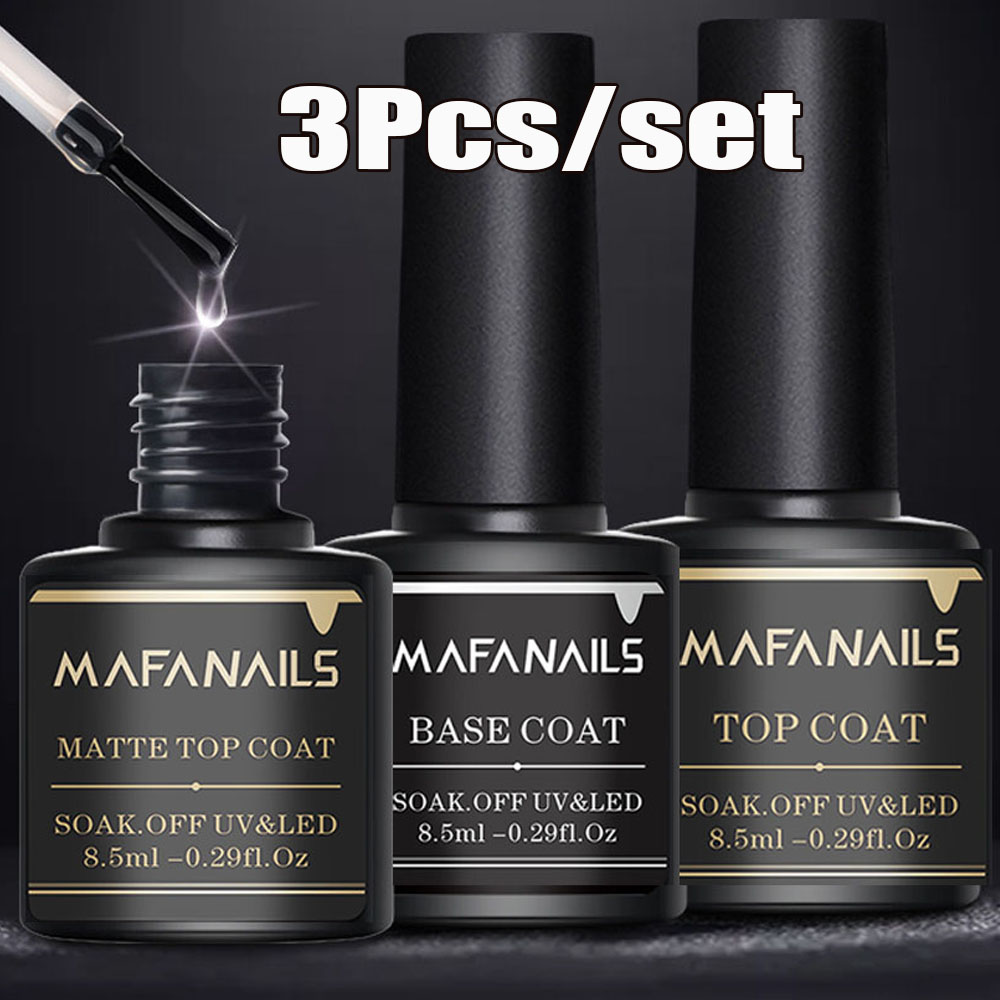 Gel Top Coat - 3 adet/takım Taban ve Üst ve