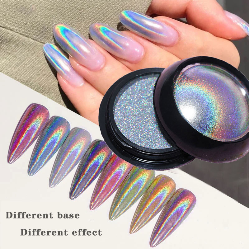 Dip Powder Nail - 6 renk krom lazer tırnak tozu