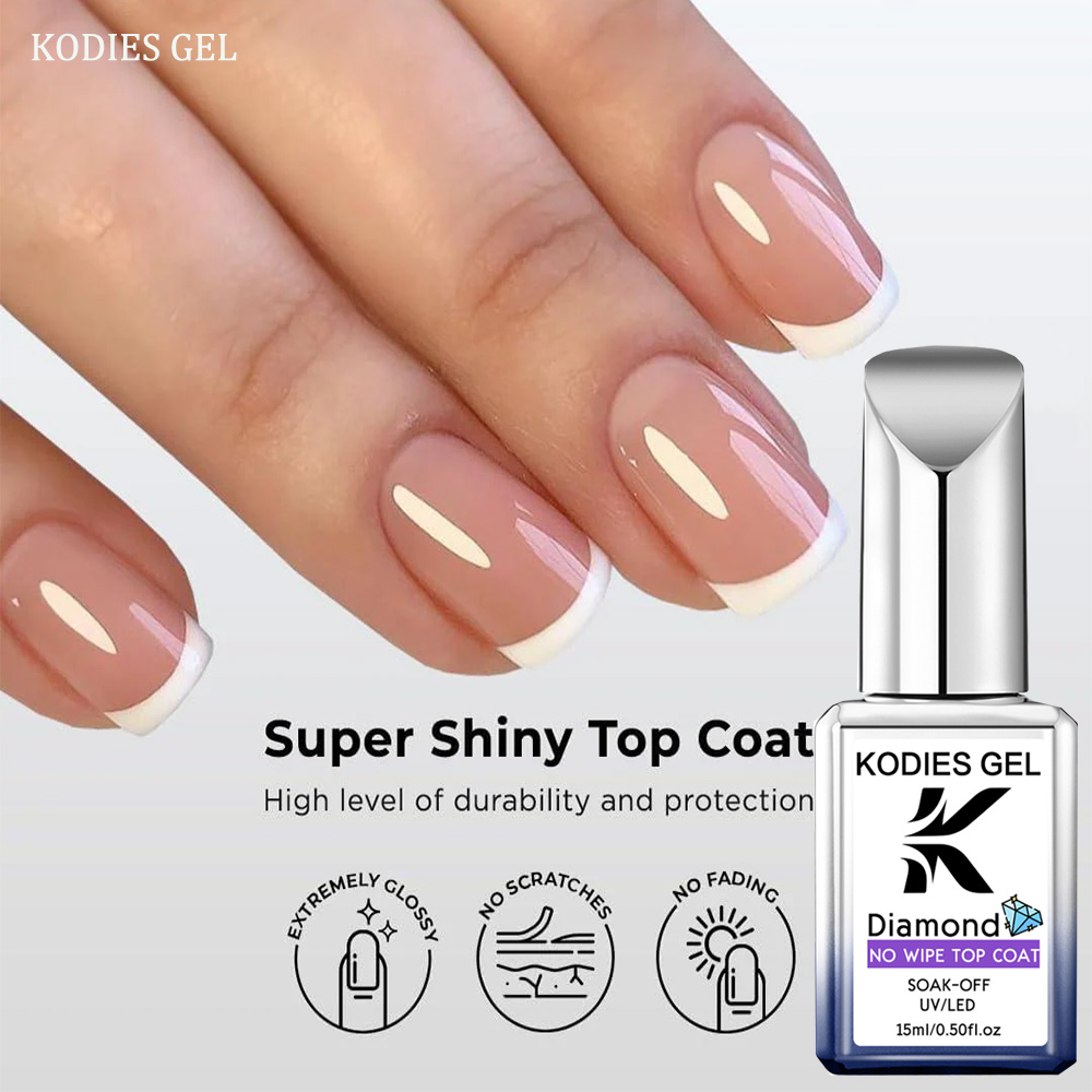 Gel Top Coat - KODIES GEL Elmas Son Kat Ojeleri