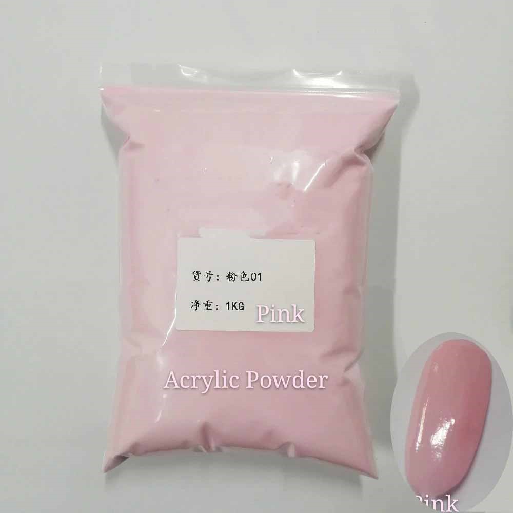 Acrylic Powder Clear - 1kg akrilik tırnak tozu çıplak pembe