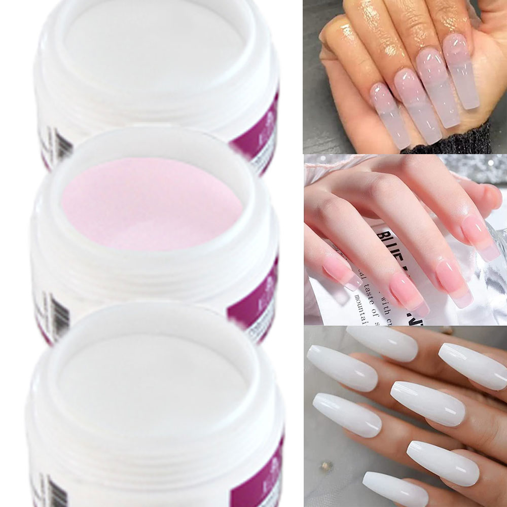 Acrylic Powder Clear - 10g/kavanoz profesyonel akrilik tırnak tozu temizle