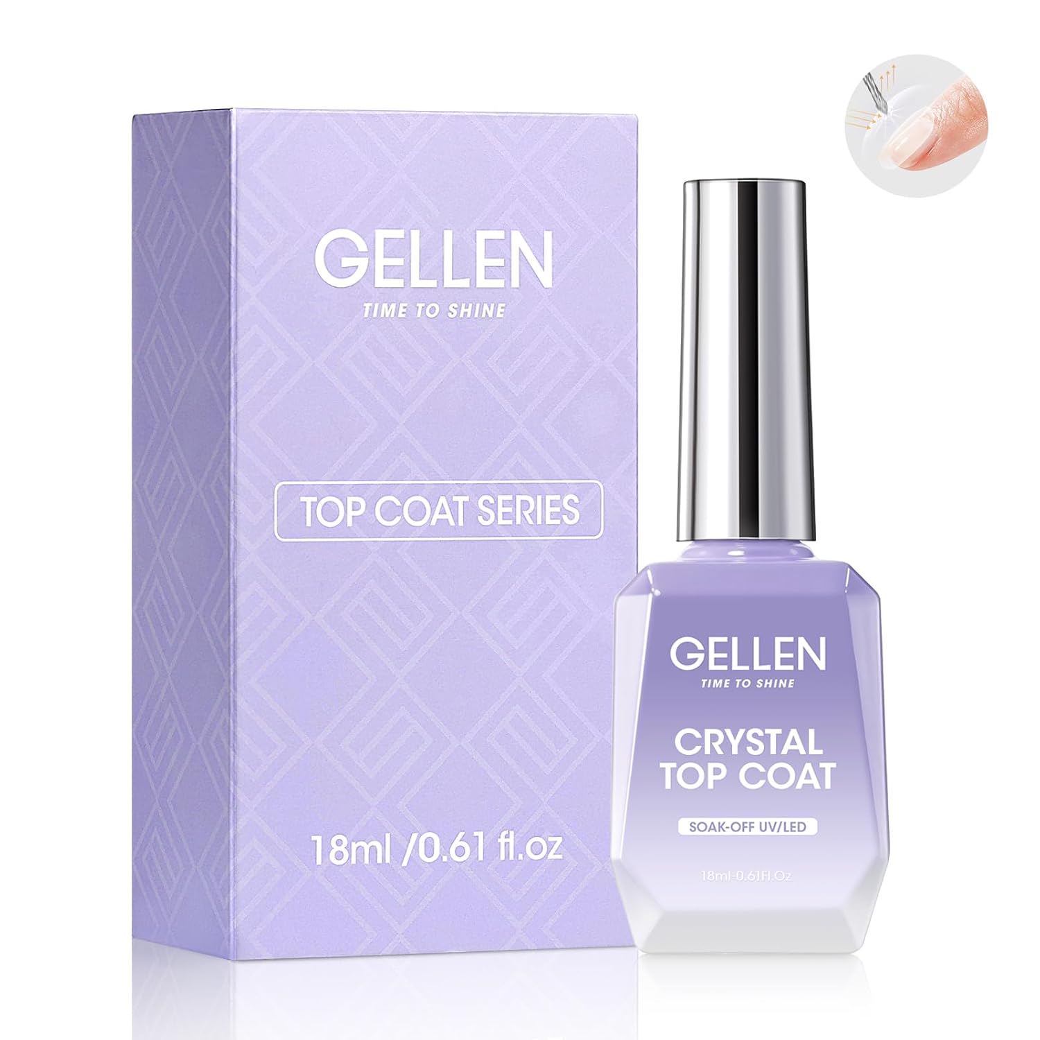 Gel Top Coat - GELLEN Tırnak Jeli Üst Kat 18ML