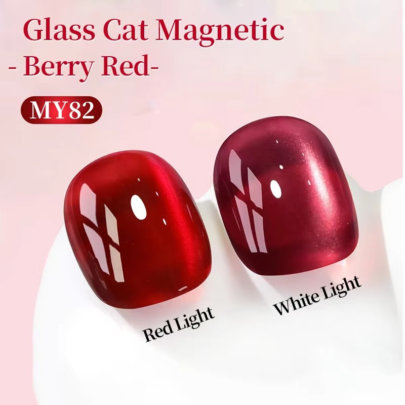 Nail Art Red Wine Cat Eye - BORN PRETTY Şarap Kırmızısı Kedi Gözü