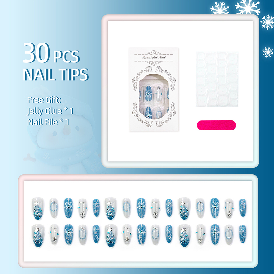 30 Parçalık Noel Temalı Kar Ta - Nail Art Jelly incelemesi ve fiyatı