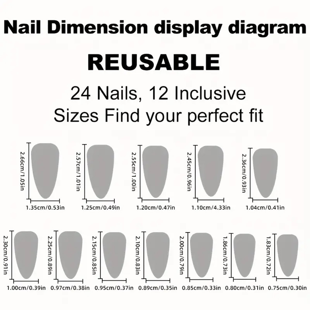 24 adet Badem Şeklinde Takma T - Nail Art Jelly incelemesi ve fiyatı