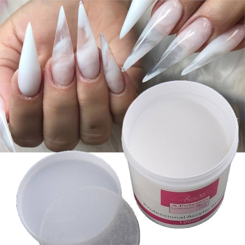 1Pot 120ml tırnak akrilik toz  - Acrylic Powder Clear incelemesi ve fiyatı
