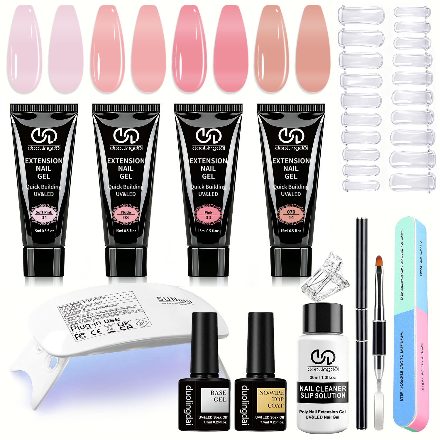 Duolingdai 4 Renkli Poli Tırna - Polygel Nail Kit incelemesi ve fiyatı