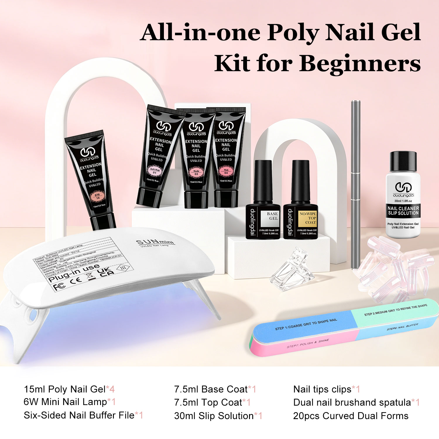 Duolingdai 4 Renkli Poli Tırna - Polygel Nail Kit incelemesi ve fiyatı