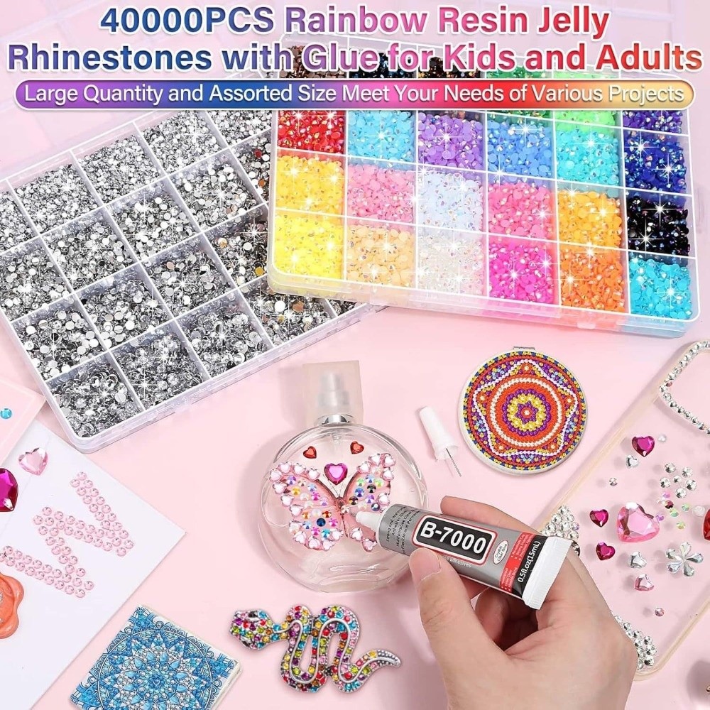 Çok Renkli Reçine Taş Seti Kar - Nail Art Jelly incelemesi ve fiyatı