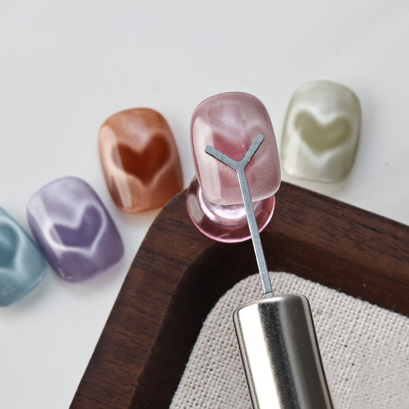 Kalp Şeklinde Kedi Gözü Mıknat - Nail Gel Polish Set incelemesi ve fiyatı