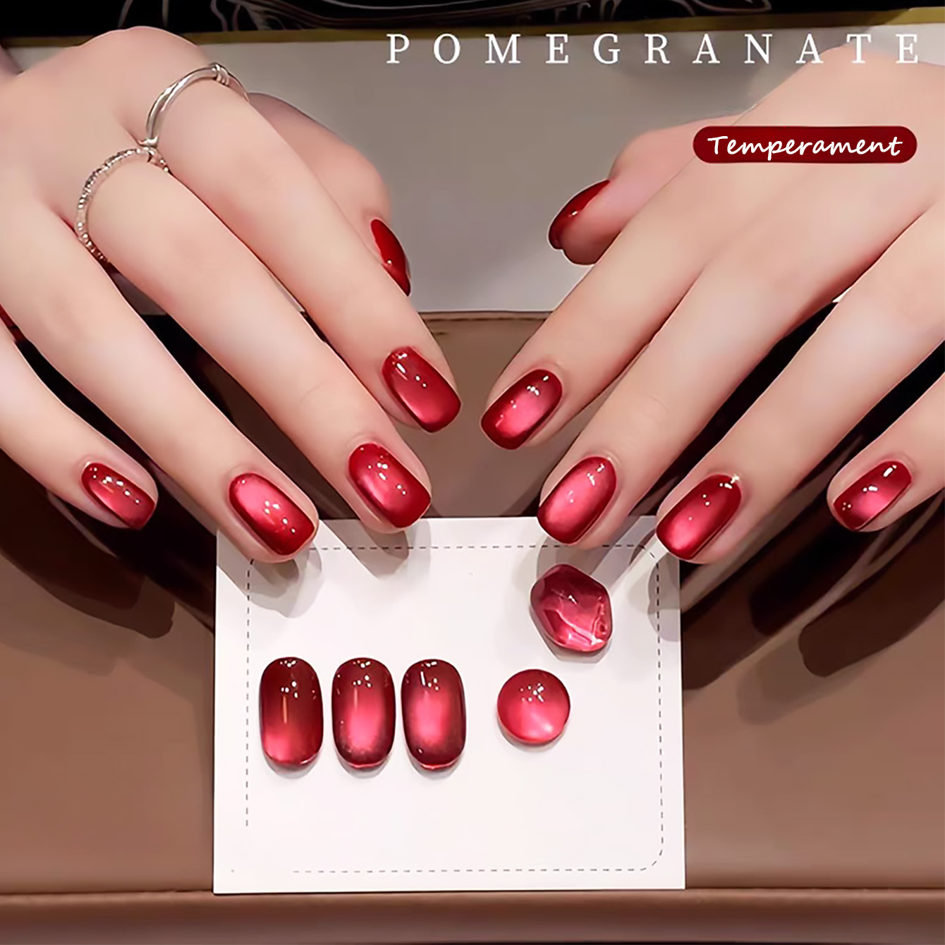 1 adet SHAKA Meyveli Kırmızı N - Nail Art Red Wine Cat Eye incelemesi ve fiyatı